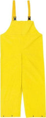MCR Safety - Size L, Yellow, Rain, Limited Flammability Overall - Snap Ankle, Take Up Snaps Wrist - Eagle Tool & Supply