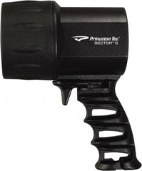 Princeton Tec - White LED Bulb, 550 Lumens, Spotlight/Lantern Flashlight - Black Plastic Body, 4 C Alkaline Batteries Included - Eagle Tool & Supply