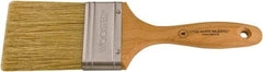 Wooster Brush - 2-1/2" Flat Hog Varnish Brush - 3-3/16" Bristle Length, 6-1/2" Maple Beavertail Handle - Eagle Tool & Supply