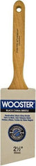 Wooster Brush - 2-1/2" Angled Hog Sash Brush - 2-15/16" Bristle Length, 7-7/8" Maple Fluted Handle - Eagle Tool & Supply