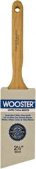 Wooster Brush - 2-1/2" Angled Hog Sash Brush - 3-3/16" Bristle Length, 7-7/8" Maple Fluted Handle - Eagle Tool & Supply