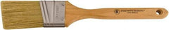 Wooster Brush - 2" Angled Hog Sash Brush - 2-15/16" Bristle Length, 7-7/8" Maple Fluted Handle - Eagle Tool & Supply