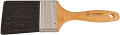 Wooster Brush - 3" Flat Hog Varnish Brush - 3-7/16" Bristle Length, 5-1/8" Maple Beavertail Handle - Eagle Tool & Supply