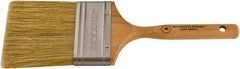 Wooster Brush - 3" Flat Hog Varnish Brush - 3-3/16" Bristle Length, 5-1/2" Maple Dowel Handle - Eagle Tool & Supply