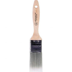 Wooster Brush - 1-1/2" Flat Synthetic Varnish Brush - 2-7/16" Bristle Length, 6-3/8" Wood Beavertail Handle - Eagle Tool & Supply