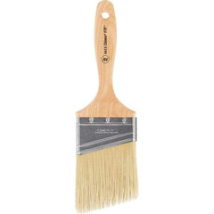 Wooster Brush - 3" Angled Synthetic Varnish Brush - 3-3/16" Bristle Length, 5-7/8" Maple Beavertail Handle - Eagle Tool & Supply