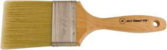 Wooster Brush - 3" Flat Synthetic Varnish Brush - 3-3/16" Bristle Length, 6-1/2" Maple Beavertail Handle - Eagle Tool & Supply