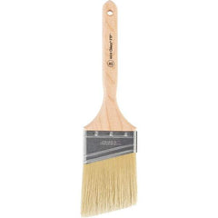 Wooster Brush - 3" Angled Synthetic Sash Brush - 3-3/16" Bristle Length, 7-7/8" Maple Fluted Handle - Eagle Tool & Supply