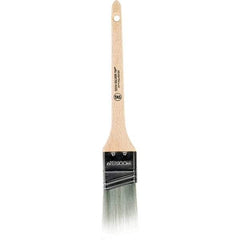 Wooster Brush - 1-1/2" Angled Synthetic Sash Brush - 2-3/16" Bristle Length, 7-1/4" Wood Rattail Handle - Eagle Tool & Supply