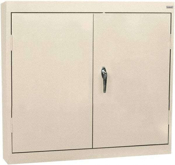 Sandusky Lee - 2 Shelf Wall Storage Cabinet - Steel, 30" Wide x 12" Deep x 30" High, Putty - Eagle Tool & Supply