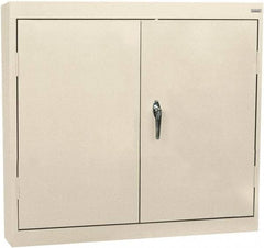 Sandusky Lee - 2 Shelf Wall Storage Cabinet - Steel, 30" Wide x 12" Deep x 30" High, Putty - Eagle Tool & Supply