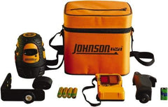 Johnson Level & Tool - 1 Beam 200' (Interior) 300' (Exterior) Max Range Self Leveling Line Laser - Red Beam, 1/8" at 50' Accuracy, 3-3/4" Long, Battery Included - Eagle Tool & Supply