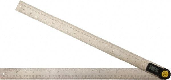 Johnson Level & Tool - 360° Measuring Range, Digital Protractor - 0.10° Resolution, 19 Inch Long Blade, Accuracy Up to 0.30°, CR2032 Lithium Battery Not Included - Eagle Tool & Supply