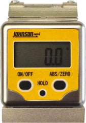 Johnson Level & Tool - (2) 180° Measuring Range, Magnetic Base Digital Protractor - 0.10° Resolution, Accuracy Up to 0.10°, CR2032 Lithium Battery Not Included - Eagle Tool & Supply