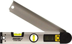 Johnson Level & Tool - 225° Measuring Range, Digital Protractor - 0.1° Resolution, 12 Inch Long Blade, Accuracy Up to 0.3°, CR2032 Lithium Battery Not Included - Eagle Tool & Supply
