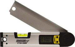 Johnson Level & Tool - 225° Measuring Range, Digital Protractor - 0.01° Resolution, 10 Inch Long Blade, Accuracy Up to 0.03°, CR2032 Lithium Battery Not Included - Eagle Tool & Supply