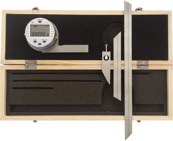 Johnson Level & Tool - 360° Measuring Range, Digital Protractor - 30.00 Resolution per sec, 11.8 Inch Long Blade, Accuracy Up to 5 per min, CR2032 Lithium Battery Not Included - Eagle Tool & Supply