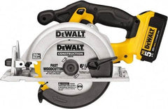 DeWALT - 20 Volt, 6-1/2" Blade, Cordless Circular Saw - 5,000 RPM, 1 Lithium-Ion Battery Included - Eagle Tool & Supply