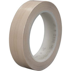 3M - 36 Yd x 1" Beige PTFE Film Tape - Eagle Tool & Supply