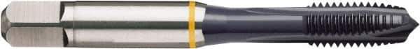 Guhring - 1/4-20 UNC, TiCN Finish, Cobalt Spiral Point Tap - Plug Chamfer, Right Hand Thread, 2-1/2" OAL, 0.629" Thread Length, 0.255" Shank Diam, 2B/3B Class of Fit, Series 4404 - Exact Industrial Supply