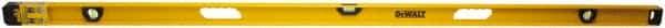 DeWALT - Magnetic 78" Long 3 Vial I-Beam Level - Aluminum, Yellow - Eagle Tool & Supply