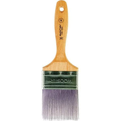 Wooster Brush - 3" Flat Synthetic Varnish Brush - 3-3/16" Bristle Length, 6-1/2" Maple Beavertail Handle - Eagle Tool & Supply