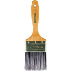 Wooster Brush - 3" Flat Synthetic Varnish Brush - 3-3/16" Bristle Length, 6-1/2" Maple Beavertail Handle - Eagle Tool & Supply