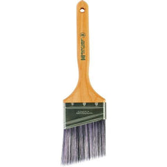 Wooster Brush - 3" Angled Synthetic Sash Brush - 3-3/16" Bristle Length, 7.88" Maple Fluted Handle - Eagle Tool & Supply