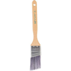 Wooster Brush - 1-1/2" Angled Synthetic Sash Brush - 2-7/16" Bristle Length, 7.88" Maple Fluted Handle - Eagle Tool & Supply