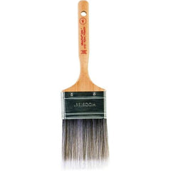 Wooster Brush - 2-1/2" Flat Nylon/Polyester Varnish Brush - 2-15/16" Bristle Length, 6-1/4" Maple Dowel Handle - Eagle Tool & Supply