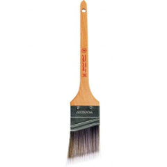 Wooster Brush - 2" Angled Nylon/Polyester Sash Brush - 2-7/16" Bristle Length, 8" Maple Rattail Handle - Eagle Tool & Supply