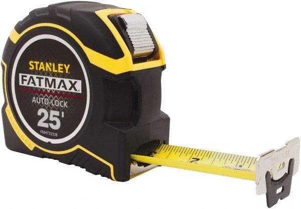 Stanley - 25' x 1-1/4" Tape Measure - 1/16" Graduation - Eagle Tool & Supply