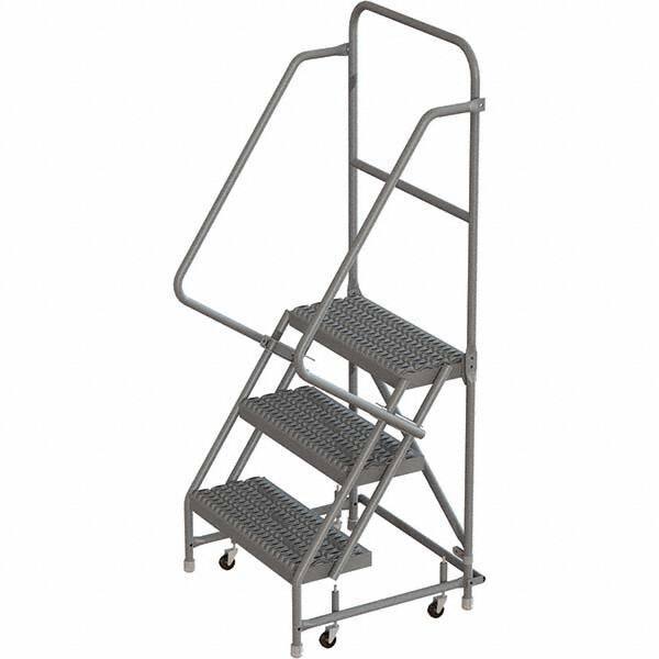 TRI-ARC - Rolling & Wall Mounted Ladders & Platforms Type: Rolling Warehouse Ladder Style: Rolling Platform Ladder - Eagle Tool & Supply