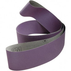 3M - 4" Wide x 132" OAL, 80 Grit, Ceramic Abrasive Belt - Ceramic, Coated, Cloth Backing, Series 970DZ - Eagle Tool & Supply