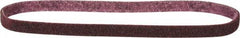 3M - 1/2" Wide x 24" OAL, Aluminum Oxide Abrasive Belt - Aluminum Oxide, Medium, Nonwoven, Series SC-BL - Eagle Tool & Supply