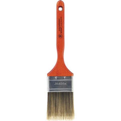 Wooster Brush - 2-1/2" Flat Nylon/Polyester Sash Brush - 2-15/16" Bristle Length, 7-3/16" Wood Fluted Handle - Eagle Tool & Supply