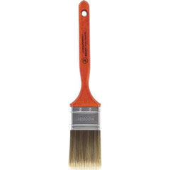 Wooster Brush - 2" Flat Nylon/Polyester Sash Brush - 2-11/16" Bristle Length, 7-3/16" Wood Fluted Handle - Eagle Tool & Supply