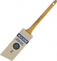 Wooster Brush - 2" Angled Hog Sash Brush - 2-3/16" Bristle Length, 8" Maple Rattail Handle - Eagle Tool & Supply