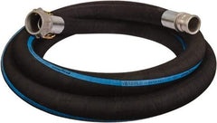 Alliance Hose & Rubber - 4" ID x 4.45 OD, 150 Working psi, Black Synthetic Rubber Water & Discharge Hose - Male x Female Camlock Ends, 20' Long, -25 to 200°F - Eagle Tool & Supply