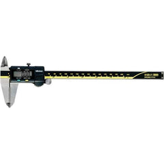 Mitutoyo - 0 to 8" Range 0.01mm Resolution, Electronic Caliper - Steel with 50mm Carbide-Tipped Jaws, 0.001" Accuracy - Eagle Tool & Supply