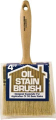Wooster Brush - 4" Flat Hog Utility Paint Brush - 2-11/16" Bristle Length, 5-13/16" Poly Foam Beavertail Handle - Eagle Tool & Supply