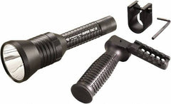 Streamlight - White LED Bulb, 200 Lumens, Industrial/Tactical Flashlight - Black Aluminum Body, 2 CR123A Lithium Batteries Included - Eagle Tool & Supply