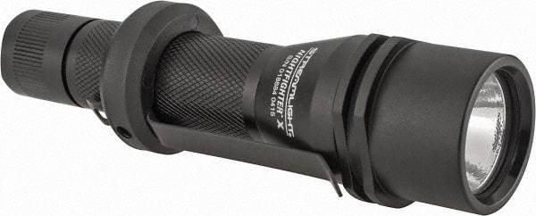 Streamlight - White LED Bulb, 200 Lumens, Industrial/Tactical Flashlight - Black Aluminum Body, 2 CR123A Lithium Batteries Included - Eagle Tool & Supply