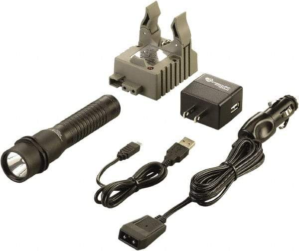 Streamlight - White LED Bulb, 260 Lumens, Industrial/Tactical Flashlight - Black Aluminum Body, 1 3.75V Lithium-Ion Battery Included - Eagle Tool & Supply