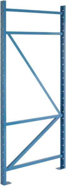 Steel King - 39,990 Lb Capacity Heavy-Duty Framing Upright Pallet Storage Rack - 3" Wide x 120" High x 48" Deep, Powder Coat Blue - Eagle Tool & Supply