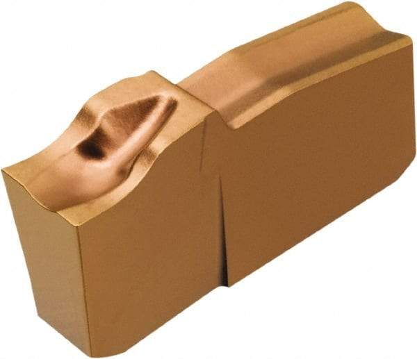 Sandvik Coromant - R151.240 5F 1125 Grade, 0.1575" Cutting Width, Carbide Cutoff Insert - 8° Right Hand Lead Angle, 0.0039" Cnr Rad, TiAlN Coated - Eagle Tool & Supply
