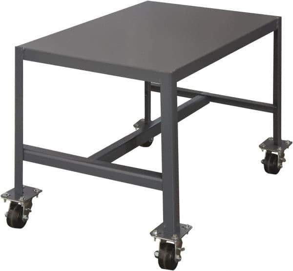 Durham - Mobile Work Bench - Steel, Gray, 24" Long x 18" Deep x 24" High - Eagle Tool & Supply