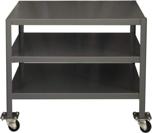 Durham - Mobile Work Bench - Steel, Gray, 36" Long x 18" Deep x 30" High - Eagle Tool & Supply