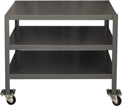 Durham - Mobile Work Bench - Steel, Gray, 36" Long x 24" Deep x 30" High - Eagle Tool & Supply