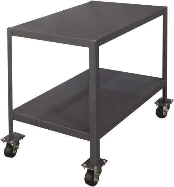 Durham - Mobile Work Bench - Steel, Gray, 72" Long x 36" Deep x 36" High - Eagle Tool & Supply